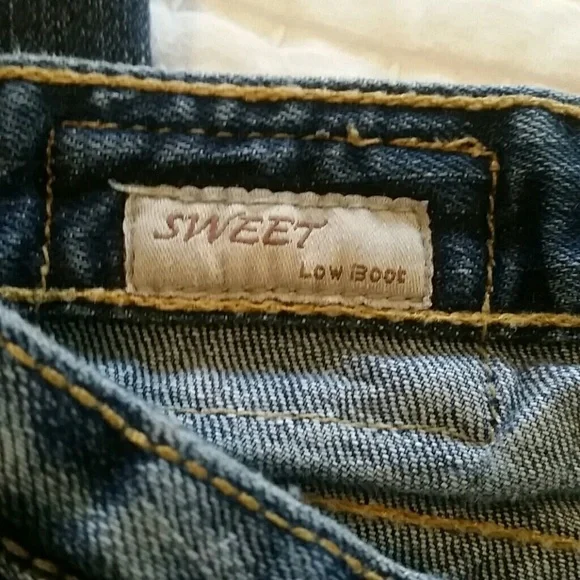 BIG STAR Sweet Low Boot Distressed Jeans EUC 28 D7 - Picture 3 of 8